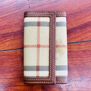 AUTH Burberry Key Holder Wallet